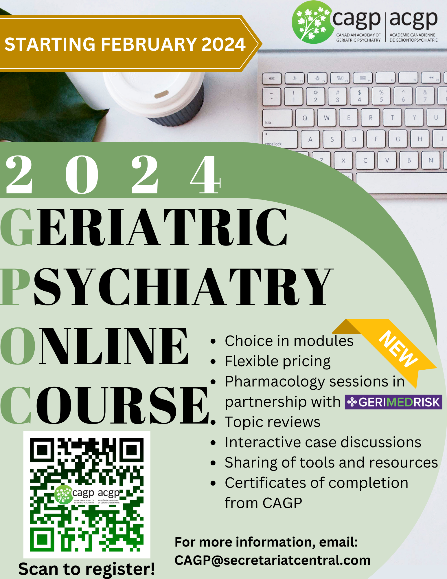 2024 Geriatric Psychiatry Online Course (GPOC) British Geriatrics Society